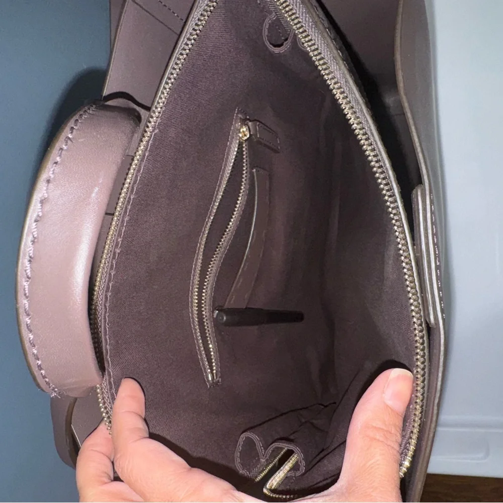 Adolfo Dominguez Brown Leather Backpack